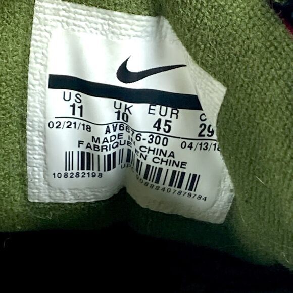 Nike Air Monarch IV Weekend Campout Sneakers Mens 11 Green Athletic Shoes Rare - Picture 14 of 14